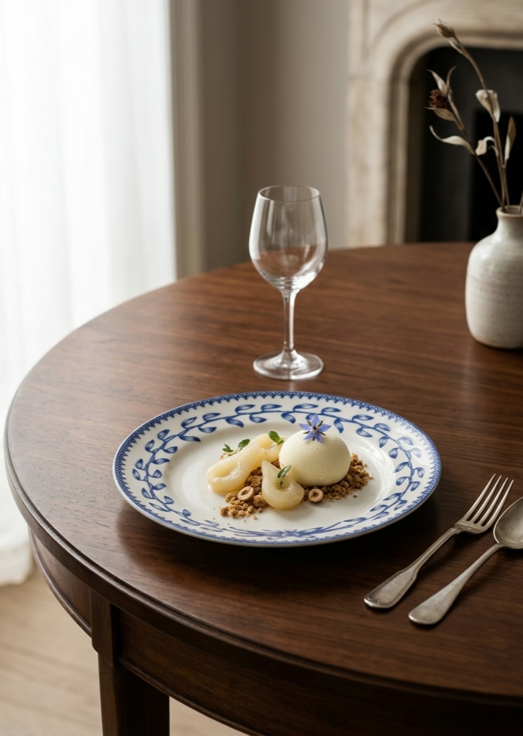 Assiette Dessert Fleur de Vanille – Image 4
